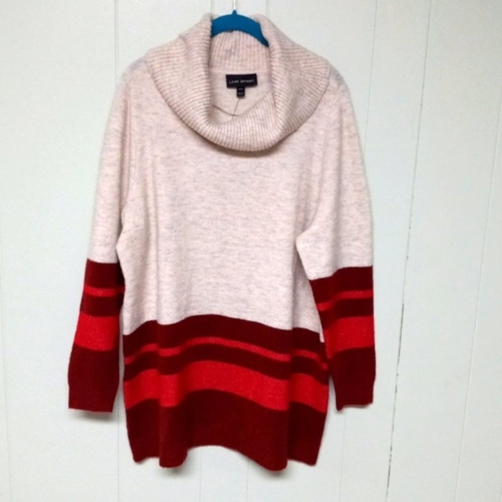 𝅺nwt LANE BRYANT COWL NECK SWEATER WOMENS SZ 14/16